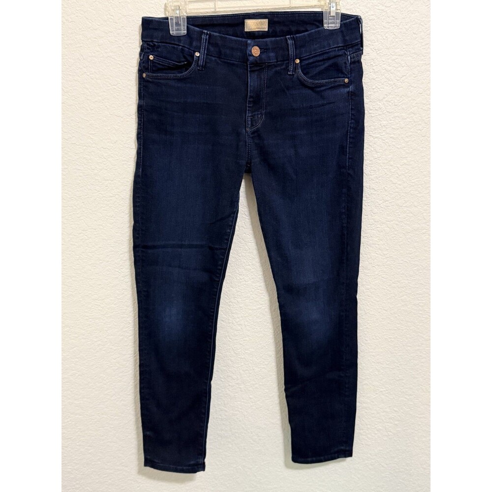 Mother The Looker Crop Dark Denim 5 pocket Jeans size 29 Womens